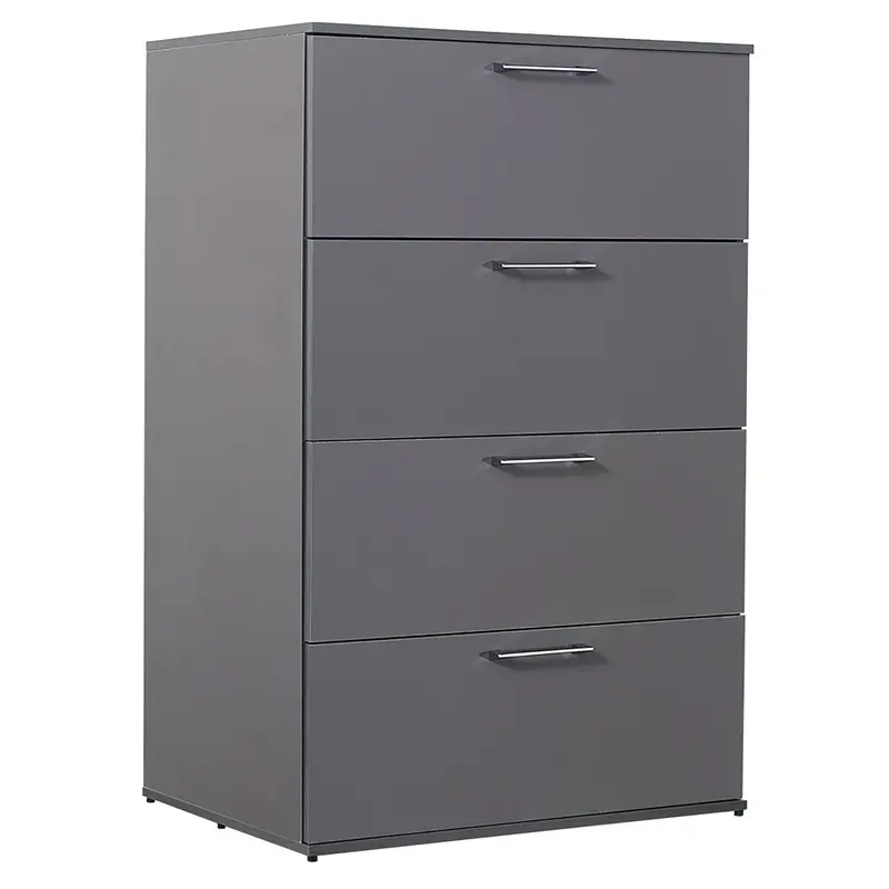 Bliss Glossy Jumbo 4-Drawer Chest With Extra-Deep Storage Compartments 2