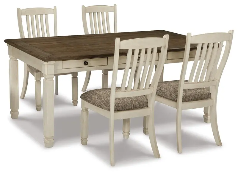 Bolanburg Rectangular Dining Table With Four Matching Chairs 1