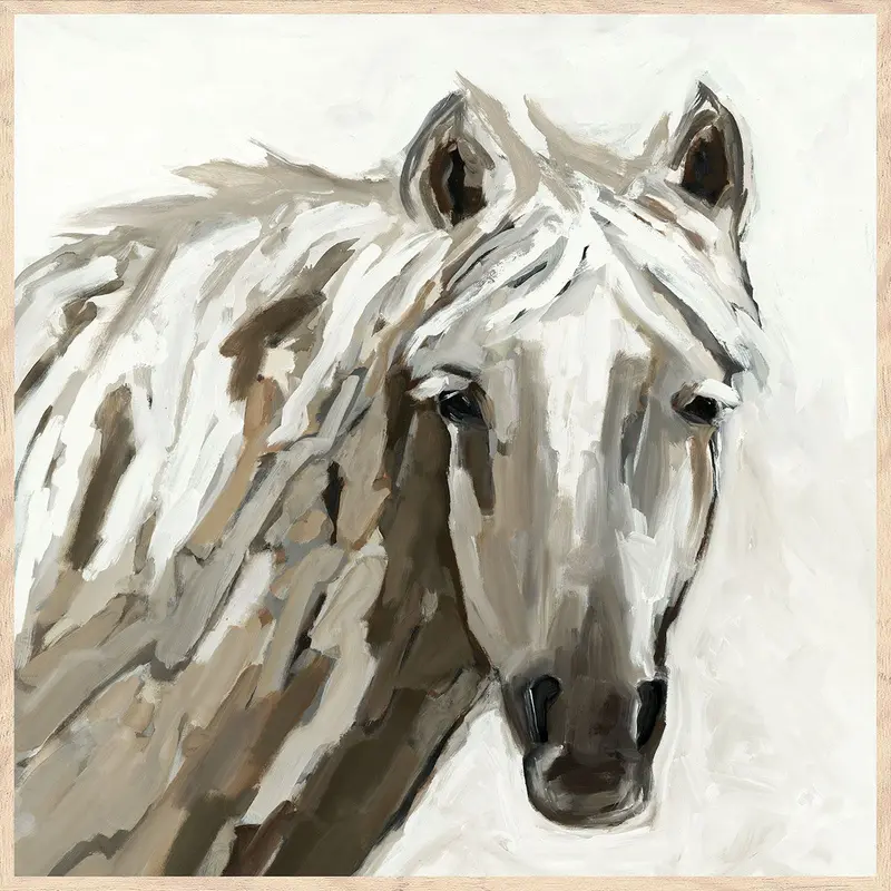 Bronco Abstract Painting By Buddy Whitlock – Bold Brushstroke Canvas Art 1