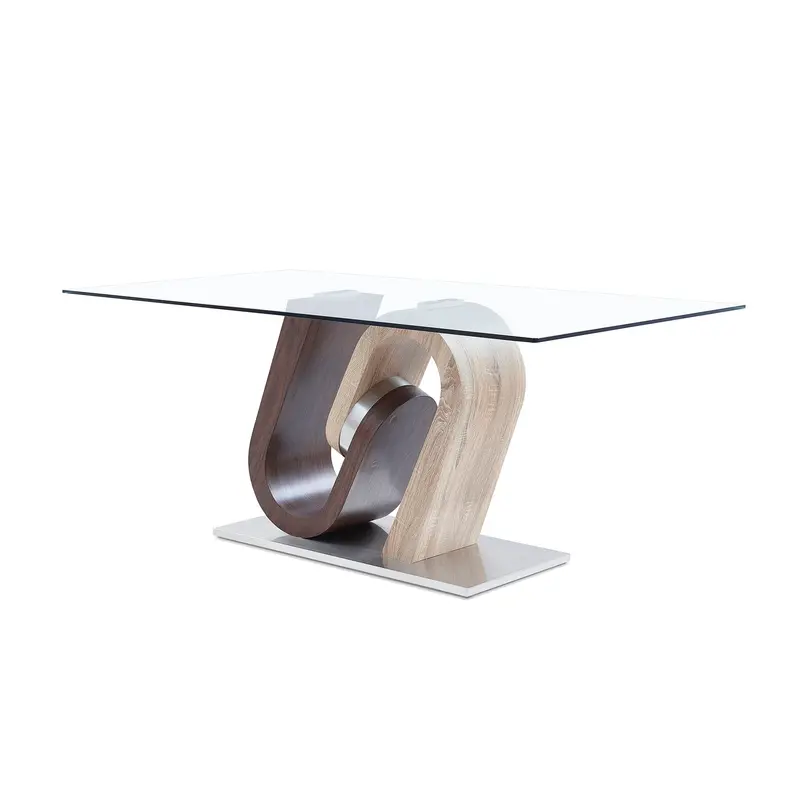 Brown-And-Beige Tony Solid Wood Dining Table 1