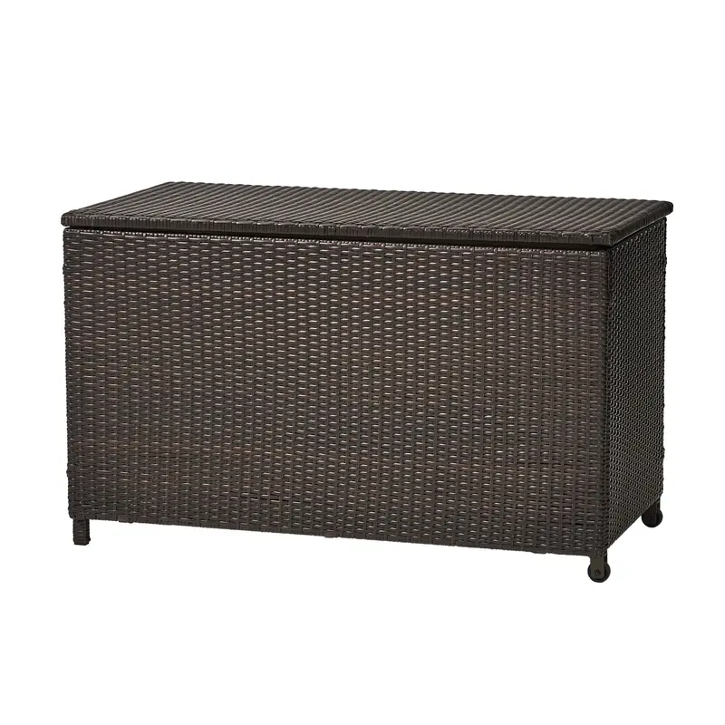 Brown Multi-Woven Wicker Cushion Storage Box – Blake Design 1