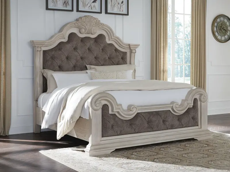 Bruchandi California King Upholstered Bed Frame 1