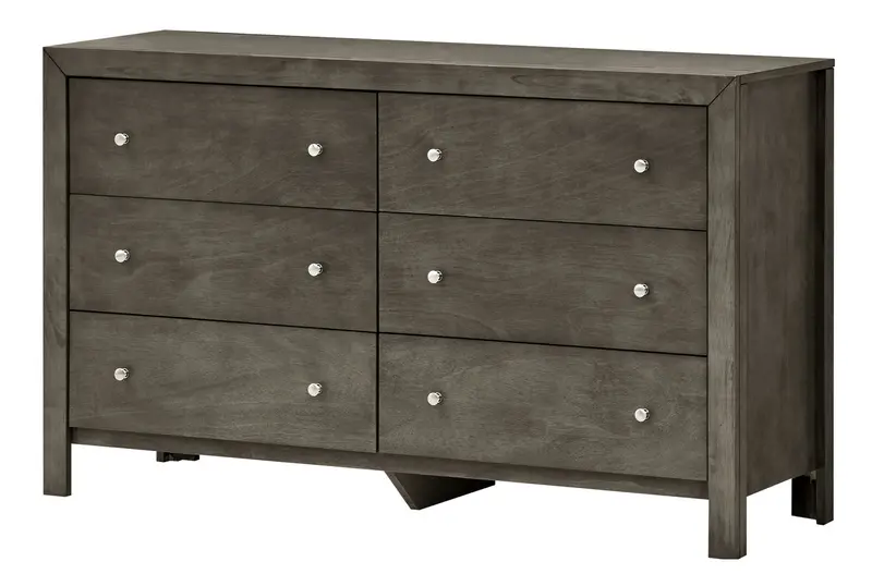 Burlington Gray Wood Dresser 1