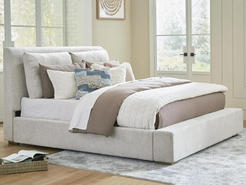 Cabalynn Upholstered Platform Bed Frame 1