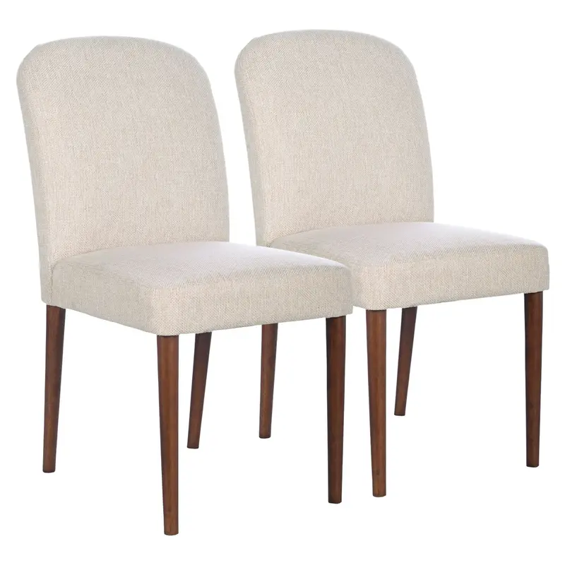 Capri Beige Dining Chairs (Set Of 2) – Sleek Fabric-Finished Dining Seats 1