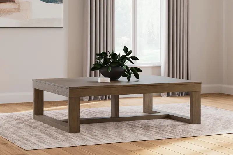 Cariton Rectangular Cocktail Table With Wood Finish 1