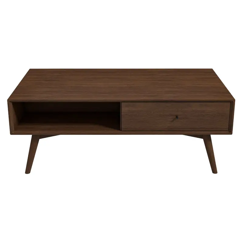 Caroline Walnut-Finish Coffee Table 1