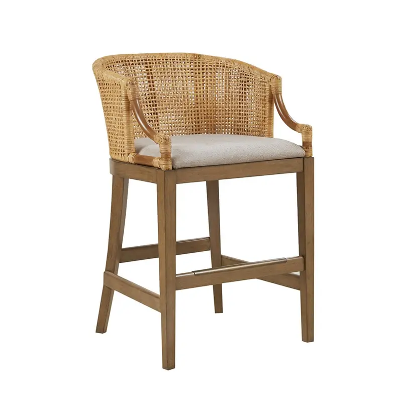 Casual Rattan Counter Stool – Lightweight Handwoven Seating 2