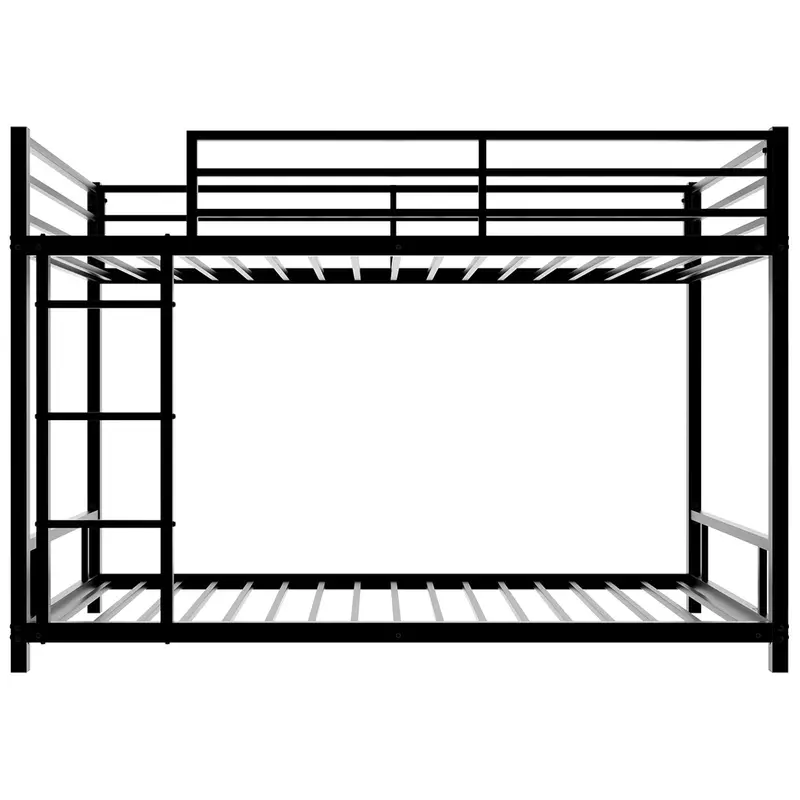 Child-Safe Bunk Bed With Noise-Dampening Design And Reinforced Guardrails 2