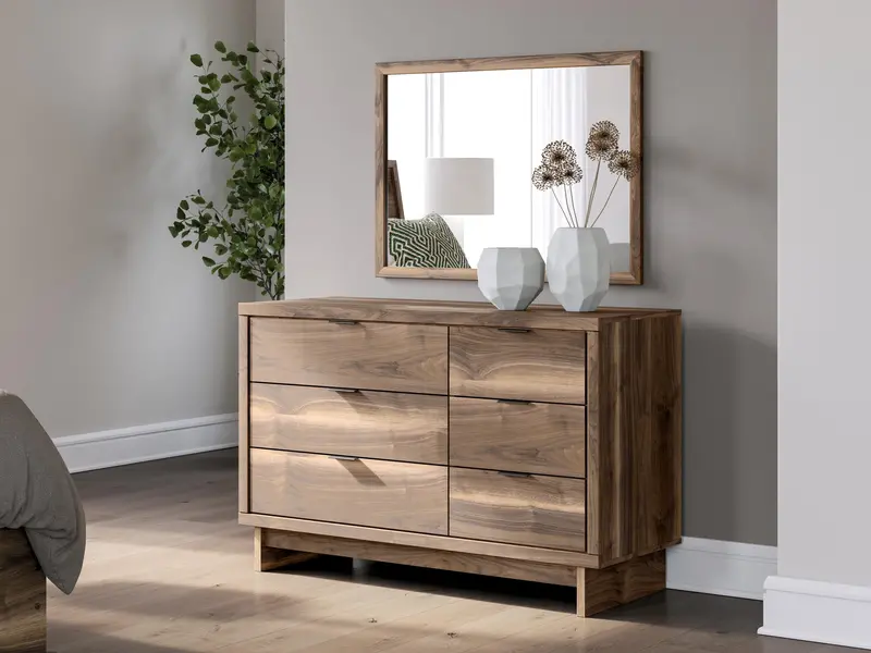 Chirason 6-Drawer Dresser And Matching Mirror – Ashley Express 1