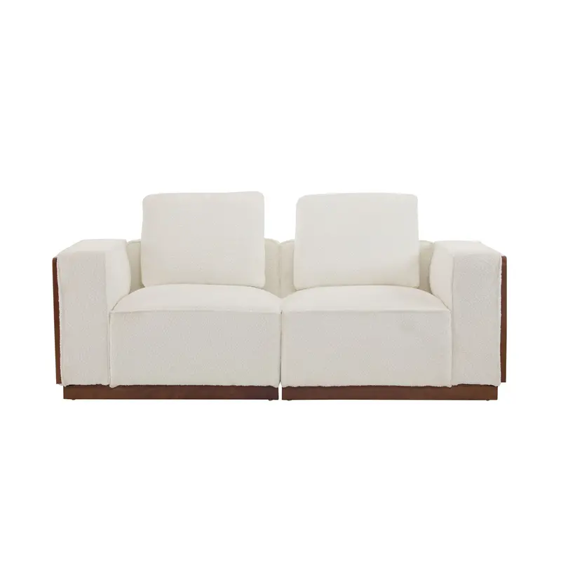 Chita Beige 2-Seater Modular Sectional Sofa With Oversized Seats 1