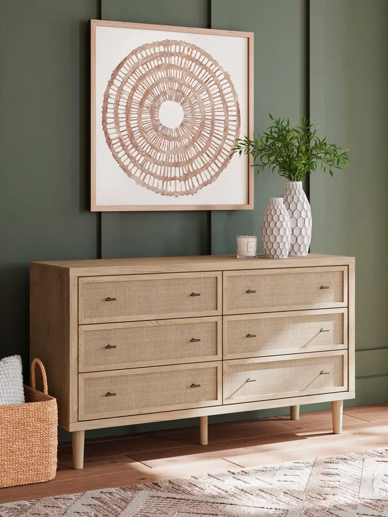 Cielden Six-Drawer Solid Wood Dresser 1