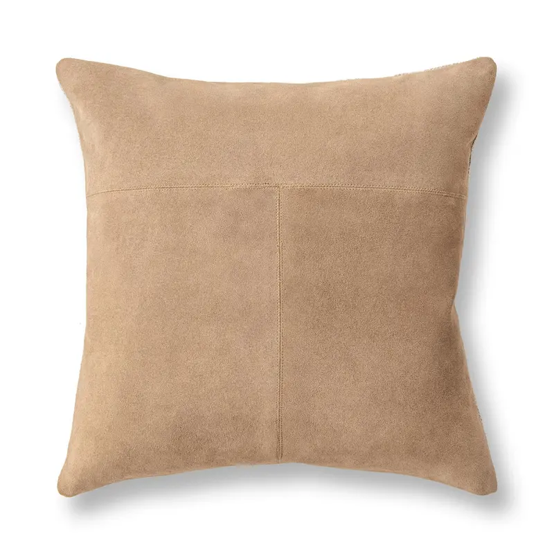 Clemson Suede Accent Pillow – Soft Leather-Look Texture 2