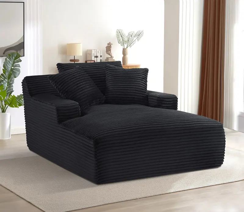 Cloudline Oversized Chaise Lounge – Full-Foam Sleeper Sofa Bed With Plush Upholstery 4