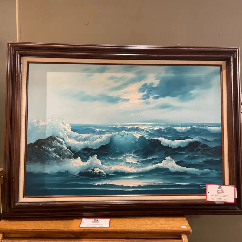Coastal-Inspired Blue Ocean Wall Art Print 1