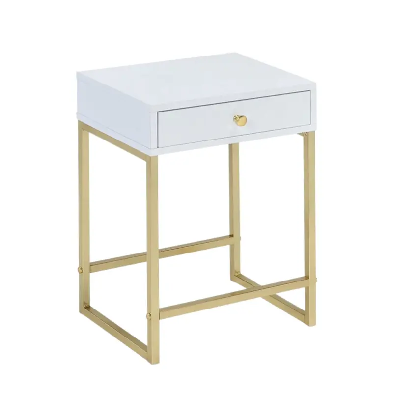 Coleen Minimalist Accent Table With Elegant Silhouette 1