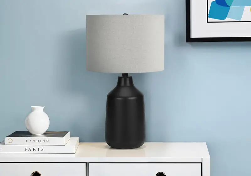 Concrete-Finish Table Lamp With Contemporary Design And Soft Ambient Light 1