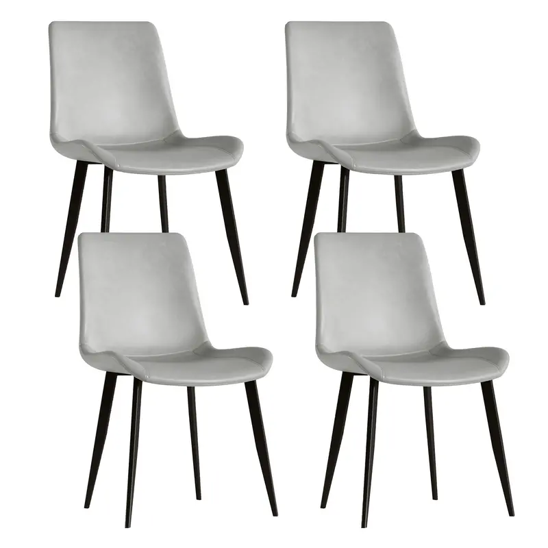 Contemporary Dining Chair – Sleek Carbon Steel Legs & Comfort-Focused Design 1