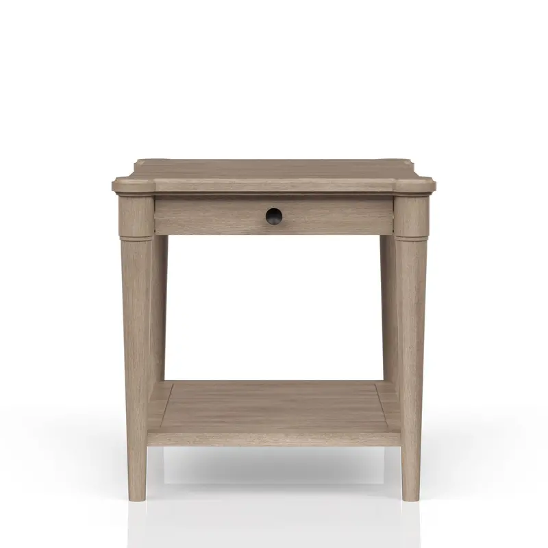 Contemporary End Table With Hidden Storage Drawer 1