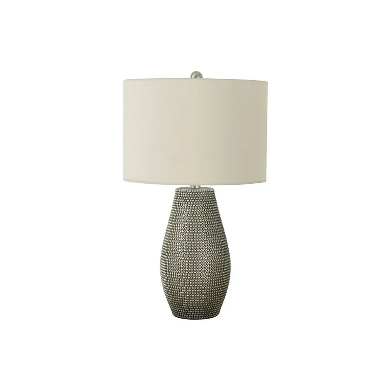 Contemporary Resin Table Lamp In Subtle Gray 1