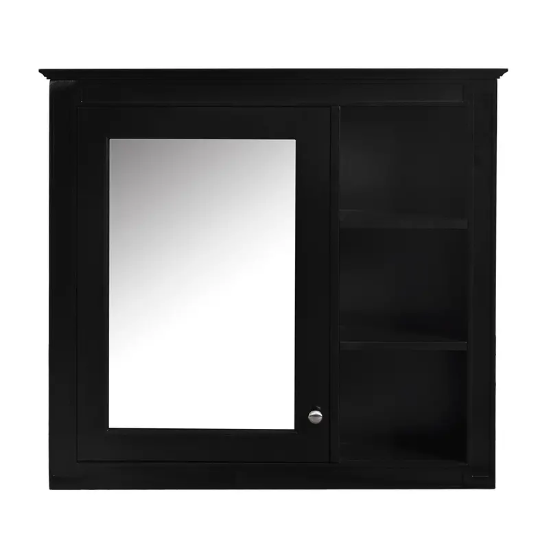 Contemporary Wall-Mounted Medicine Cabinet With Integrated Mirror 2