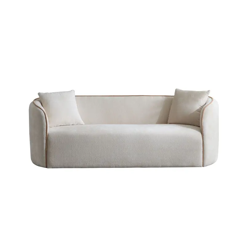 Coral Curved 3-Seater Sofa – Contemporary Living Room Accent 1