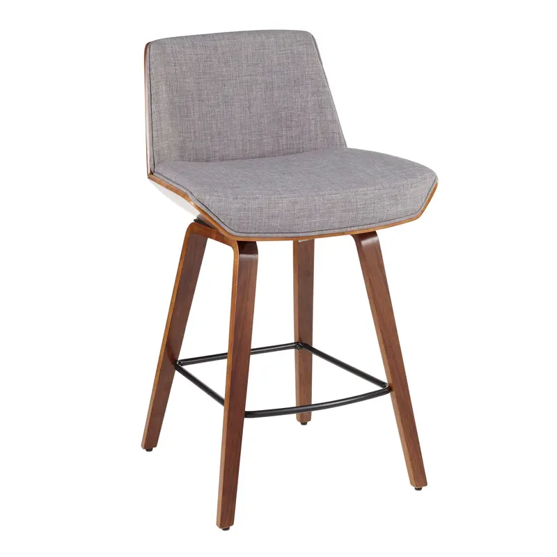 Corazza Mid-Century Modern Stool – Elegant Counter-Height Seating With Slim Profile And Vintage Appeal 1