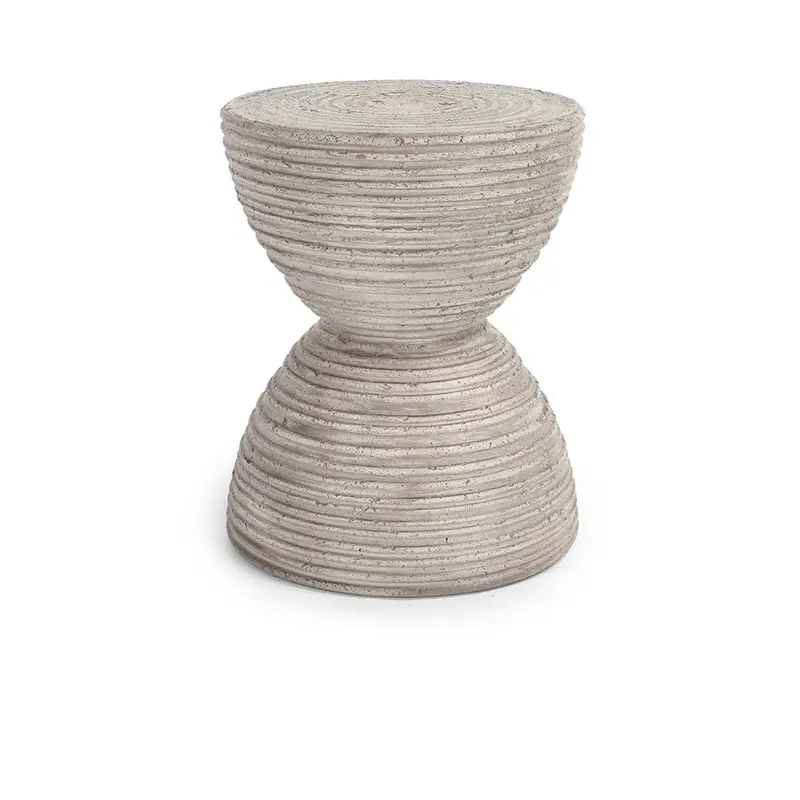 Corey Light Gray Outdoor Accent Table For Patios 1