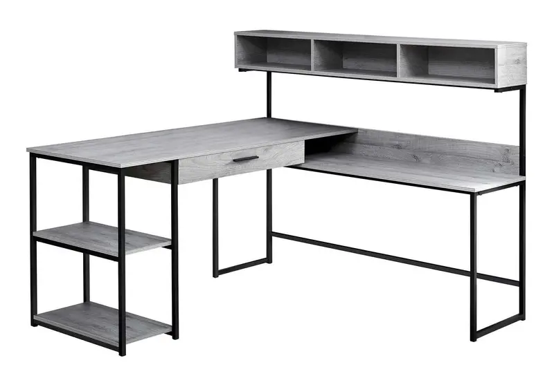 Corner L-Shaped Computer Desk – Space-Saving Home Office Workstation With Drawers 1
