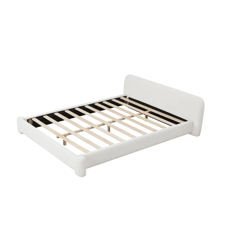 Cozy Bouce Upholstered Bed Frame – Soft, Supportive Seating Alternative 1