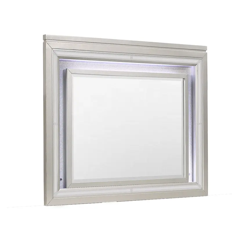 Cross Champagne Led-Illuminated Glam Mirror For Bedroom Or Vanity 1
