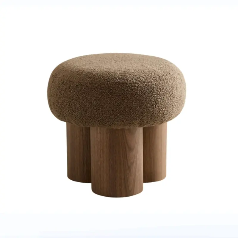 Cushioned Mushroom-Shaped Stool – Versatile Seating Accent 3