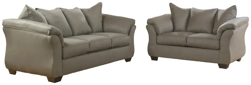 Darcy Contemporary Sofa And Loveseat Combo 1