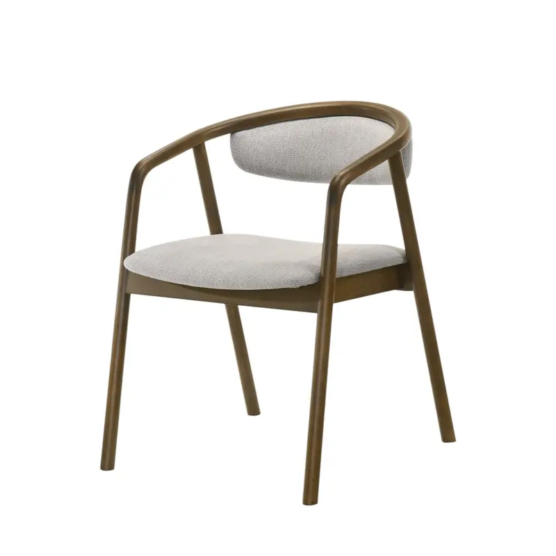 Delina Gray-And-Walnut Side Chair (Single) 1