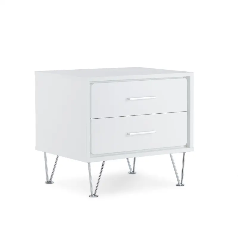 Deoss Minimalist White Accent Table 1