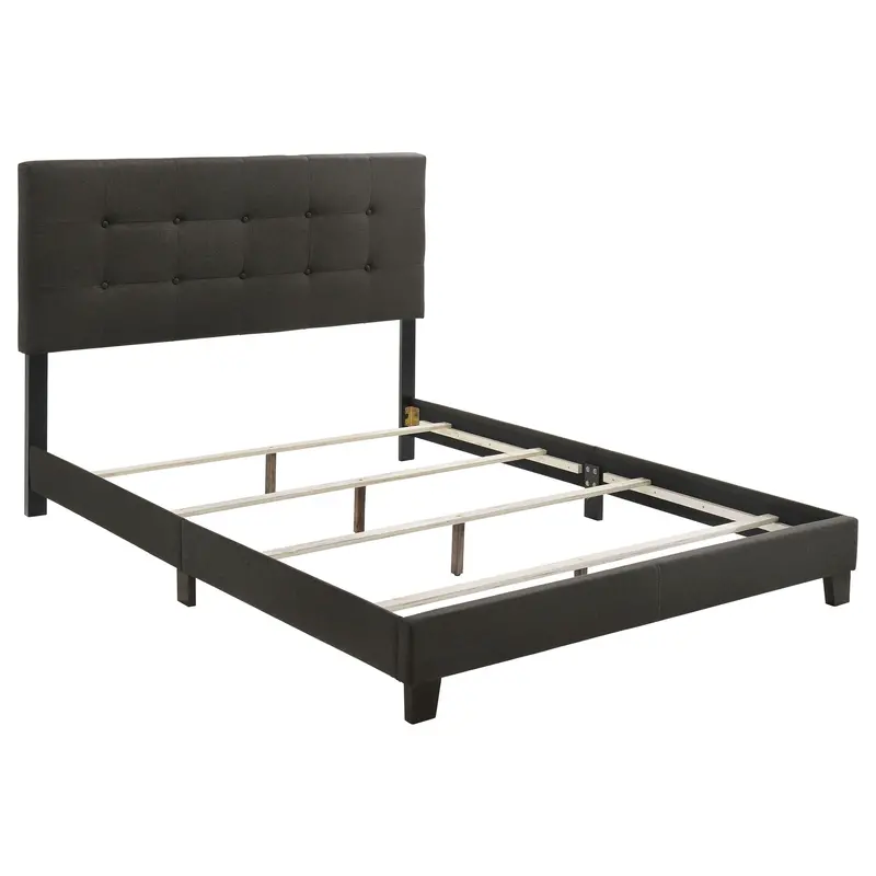 Dordrecht Eastern King Panel Bed In Charcoal Gray 1