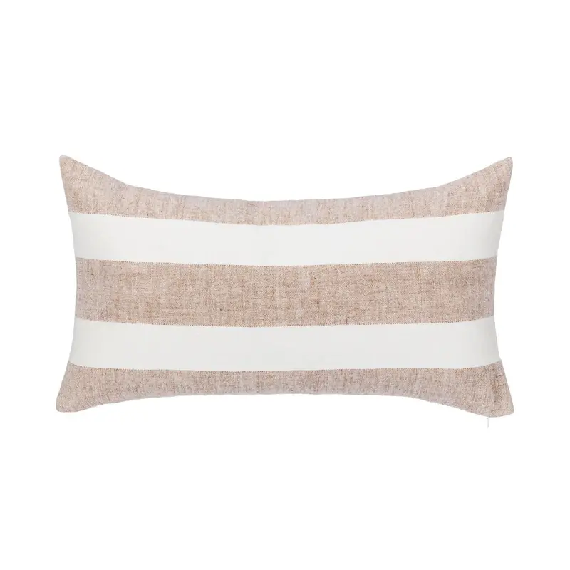 Eleanor Natural And Ivory Lumbar Pillow – 14" X 26" 1