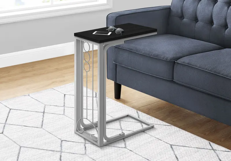 Elegant C-Shaped Accent Table Blending Modern And Transitional Elements 1