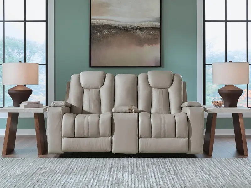 Elevate Edges Glider Reclining Loveseat With Center Console 1