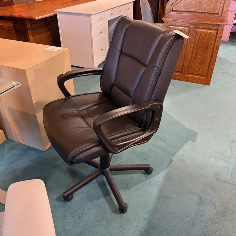 Ergonomic Black Office Task Chair – Mesh Back, Adjustable Seat Height & Casters (At Model) 1