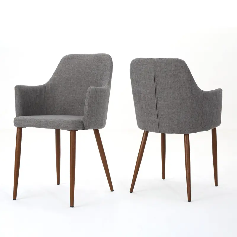 Ergonomic Dining Chair With Contoured Back Support And Upholstered Seat 1