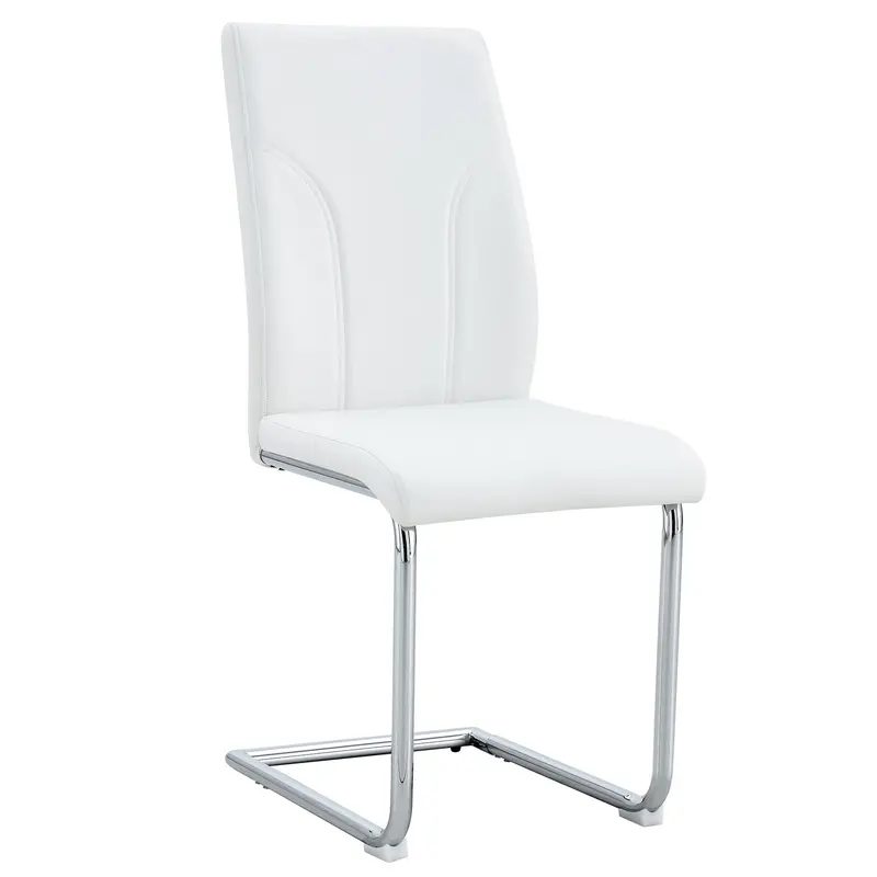 Ergonomic Modern Dining Chairs With Elevated Back Support And Solid Legs 1