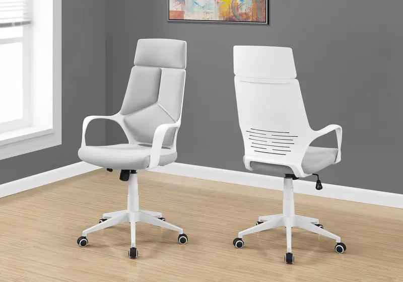 Ergonomic Swivel Office Chair – Adjustable Height, Padded Armrests, Modern Design 1