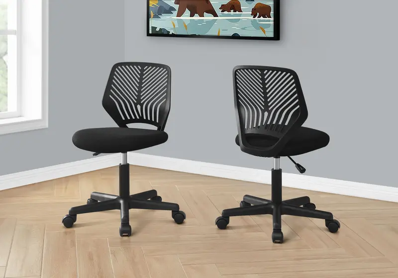 Ergonomic Swivel Office Chair With Adjustable Height And Breathable Mesh Back 1