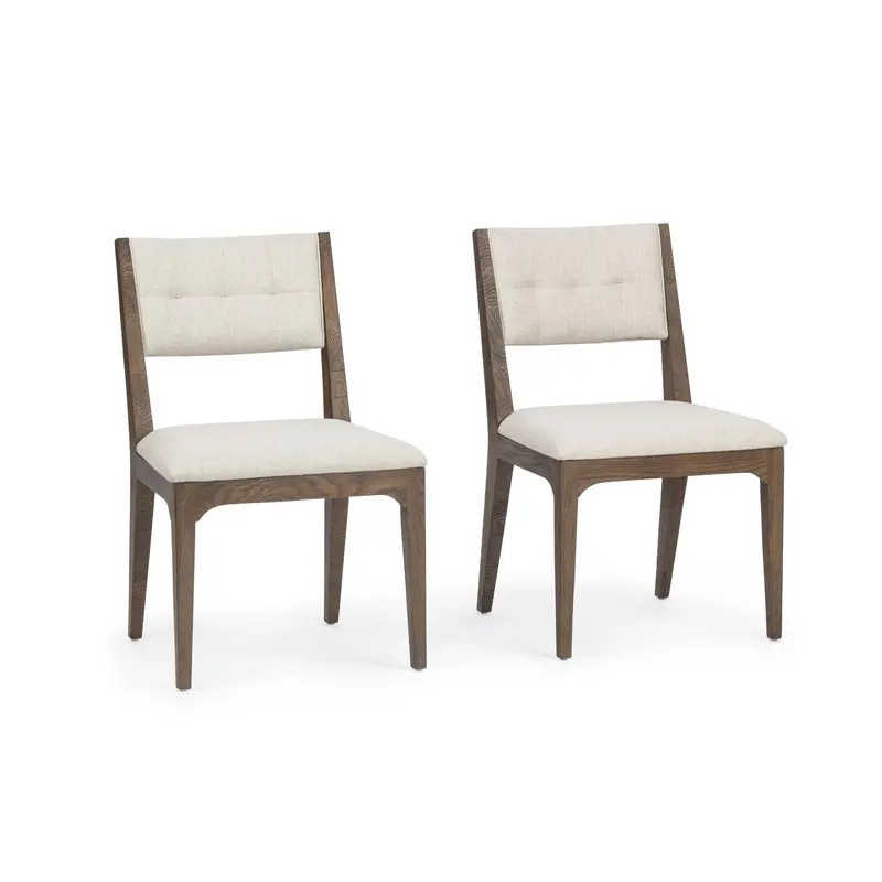 Estelle Soft Cocoa Dining Chairs (Set Of 2) 1