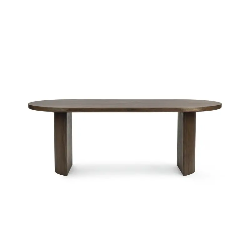 Estelle Soft Cocoa Oval Dining Table 1