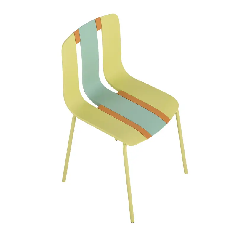 Fade-Proof Striped Accent Chairs – Weather-Resistant 4-Piece Set 2