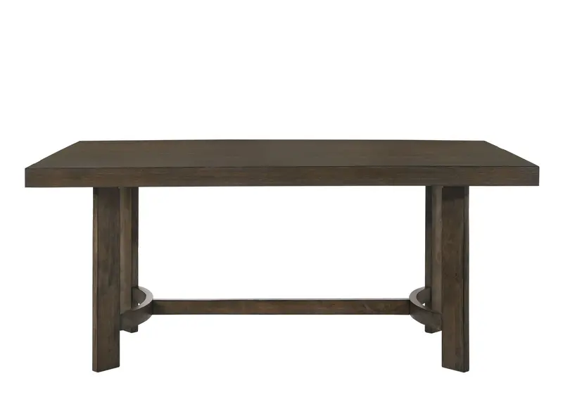 Farren Rustic Oak Dining Table With Distressed Finish 1