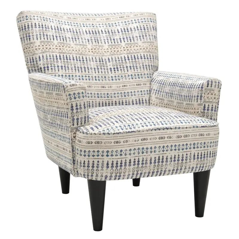 Flower Power Blue Cadet Accent Chair 1