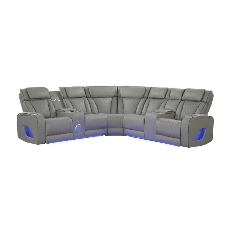 Fortuner L-Shaped Power Reclining Sectional Sofa 2